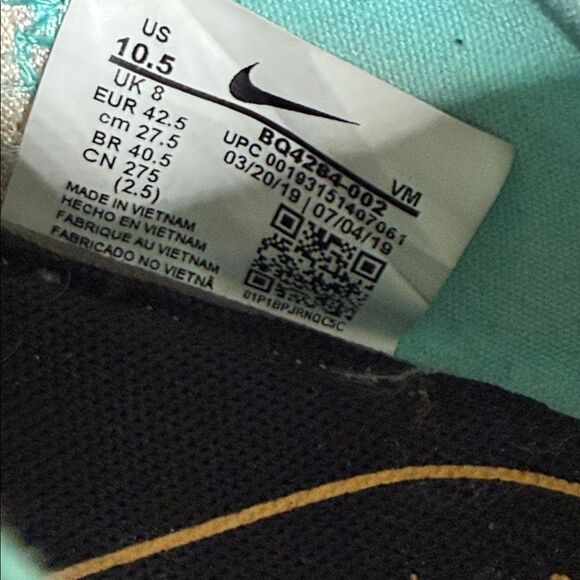 Men Nike Air Max Infinity Black Mineral Teal - Picture 5 of 5